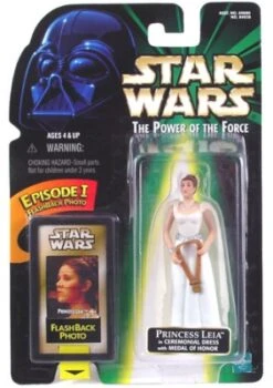 Star Wars Action Figure - Princess Leia In Ceremonial Dress With Medal Of Honor - EP1 FlashBack Photo