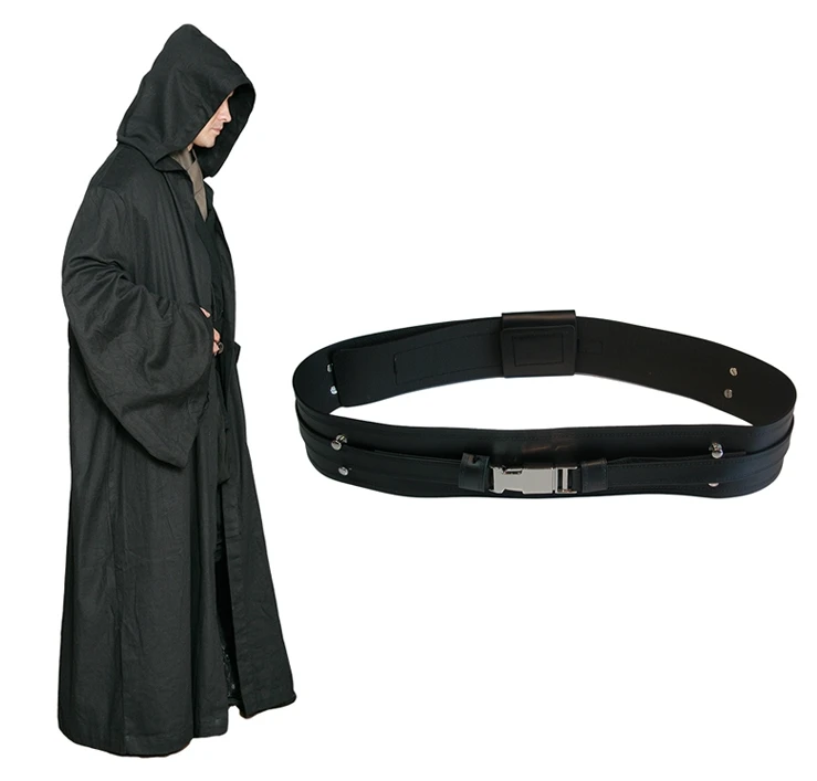 Star Wars Black Sith Robe With Sith Belt 1 Star Wars Black Sith Robe With Sith Belt