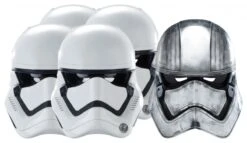 Star Wars MASKS - Character Mask Party Pack 7 - 4 X First Order Stormtrooper - 1 X Captain Phasma