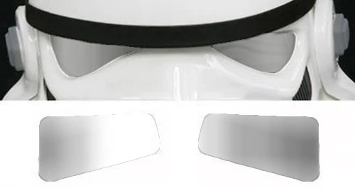 Stormtrooper Helmet Lenses - Mirror Film - Grey 1 Stormtrooper Helmet Lenses - Mirror Film - Grey