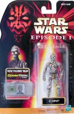 Star Wars Action Figure - C-3PO - Episode 1 - With CommTech Chip