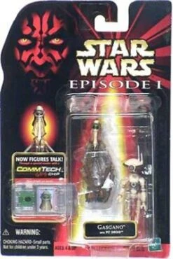 Star Wars Multi Action Figures - Gasgano With Pit Droid - CommTech Chip