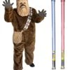 Star Wars Costume Deluxe Child - Chewbacca - WITH X2 FREE LIGHTSABERS