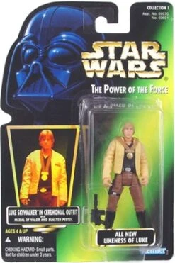 Star Wars Action Figure - Luke Skywalker In Ceremonial Outfit With Medal Of Valor And Blaster Pistol