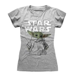 Star Wars T-Shirts - Mandalorian Child Sketch (Womens)
