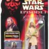Star Wars Action Figure - Qui-Gon Jinn Jedi Duel With Lightsaber - Episode 1 - With CommTech Chip