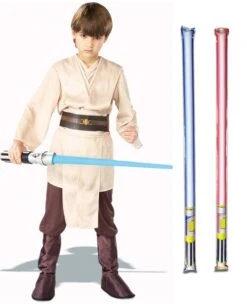 Star Wars Costume Deluxe Child Jedi Knight / Luke Skywalker - WITH X2 FREE LIGHTSABERS