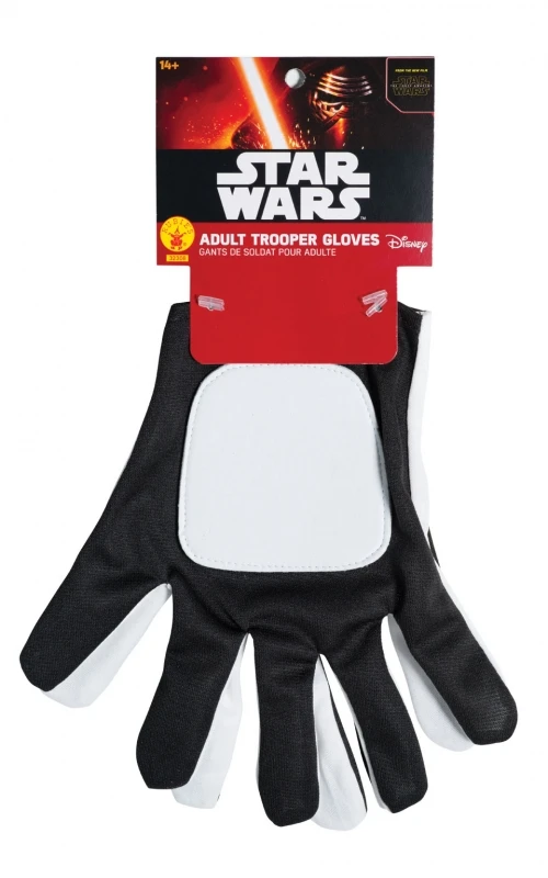 Star Wars Costume - The Force Awakens - First Order Stormtrooper Gloves - Adult 1 Star Wars Costume - The Force Awakens - First Order Stormtrooper Gloves - Adult