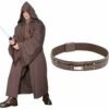 Star Wars Dark Brown Jedi Robe With Jedi Belt