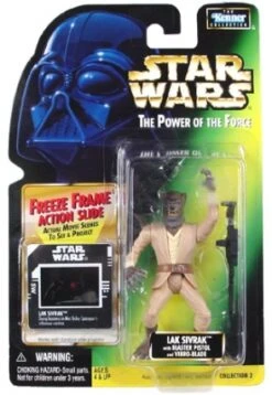 Star Wars Action Figure - Lak Sivrak With Blaster Pistol And Vibro-Blade - Freeze Frame Action Slide