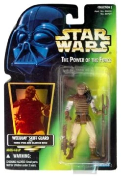 Star Wars Action Figure - Weequay Skiff Guard With Force Pike And Blaster Rifle - Hologram