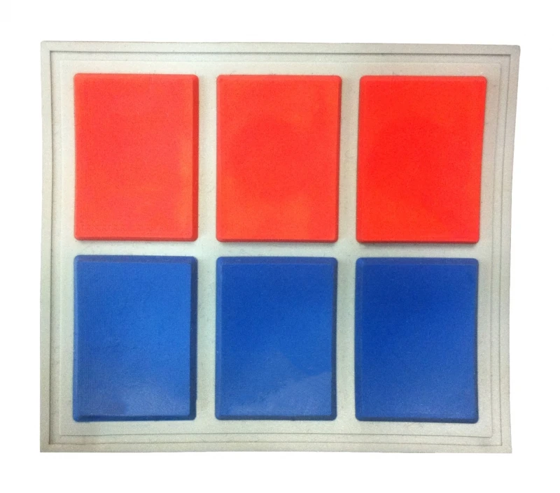 Star Wars Imperial Officer Ranking Bar - Red And Blue X 3 - Captain 1 Star Wars Imperial Officer Ranking Bar - Red And Blue X 3 - Captain