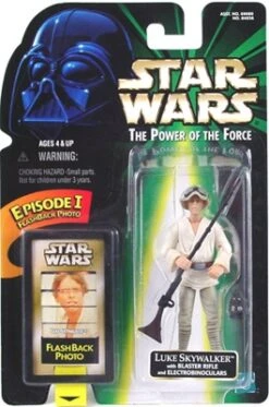 Star Wars Action Figure - Luke Skywalker With Blaster Rifle And Electrobinoculars - EP1 FlashBack Photo