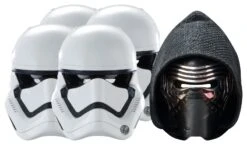 Star Wars MASKS - Character Mask Party Pack 6 - 4 X First Order Stormtrooper - 1 X Kylo Ren