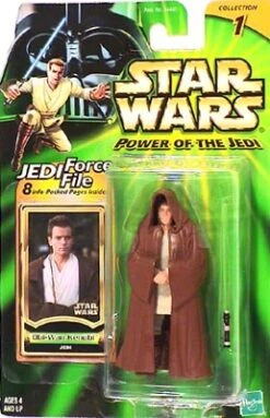 Star Wars Action Figures - Obi Wan Kenobi Jedi - Power Of The Jedi